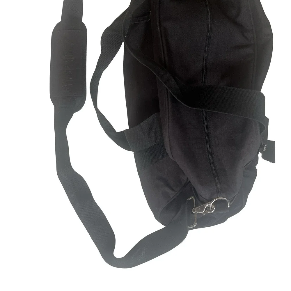 Gymshark Black Duffle Back Shoulder Adjustable Strap Capsule Classic Pockets
